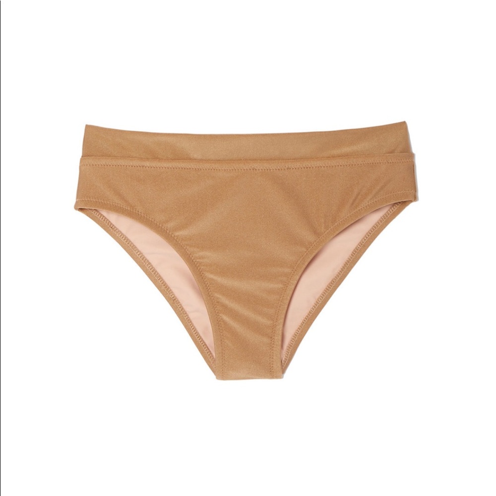 Static Swimwear | Metallic Gold Swim Bottoms | NEW!
